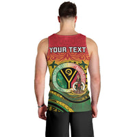 Personalised Vanuatu Men Tank Top Yumi 46th Hapi Independens Dei - Reggae Version LT14 - Polynesian Pride