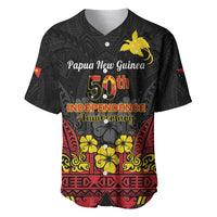 Papua New Guinea Independence Day Baseball Jersey PNG Bird of Paradise 50th Anniversary LT14
