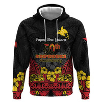 Papua New Guinea Independence Day Zip Hoodie PNG Bird of Paradise 50th Anniversary LT14