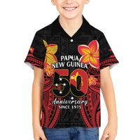 Papua New Guinea Independence Day Family Matching Off The Shoulder Long Sleeve Dress and Hawaiian Shirt PNG Since 1975 LT14