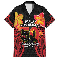 Papua New Guinea Independence Day Family Matching Off Shoulder Maxi Dress and Hawaiian Shirt PNG Since 1975 LT14