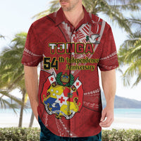 Personalised Tonga Independence Day Hawaiian Shirt Happy 54th Independence Anniversary Ngatu Pattern LT14 - Polynesian Pride