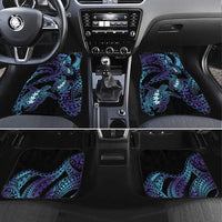 Polynesia Sea Turtle Day Car Mats Tribal Honu Plumeria Polynesian Pattern