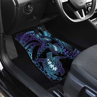 Polynesia Sea Turtle Day Car Mats Tribal Honu Plumeria Polynesian Pattern
