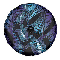 Polynesia Sea Turtle Day Spare Tire Cover Tribal Honu Plumeria Polynesian Pattern