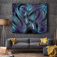 Polynesia Sea Turtle Day Tapestry Tribal Honu Plumeria Polynesian Pattern