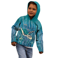 World Sea Turtle Day Polynesia Kid Hoodie Go With The Flow LT14 - Polynesian Pride