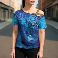 Kuri New Zealand Matariki Cross Shoulder Shirt Aotearoa Dog Waka Maori New Year Galaxy Vibes