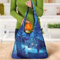Kuri New Zealand Matariki Grocery Bag Aotearoa Dog Waka Maori New Year Galaxy Vibes