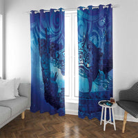 Kuri New Zealand Matariki Window Curtain Aotearoa Dog Waka Maori New Year Galaxy Vibes