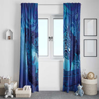 Kuri New Zealand Matariki Window Curtain Aotearoa Dog Waka Maori New Year Galaxy Vibes