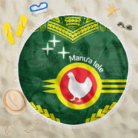 Manu'a Flag Day Beach Blanket Polynesian Pattern National Color Proud