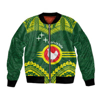 Manu'a Flag Day Bomber Jacket Polynesian Pattern National Color Proud
