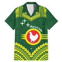 Manu'a Flag Day Family Matching Mermaid Dress and Hawaiian Shirt Polynesian Pattern National Color Proud