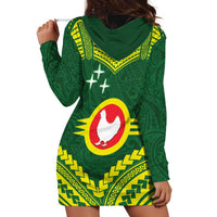 Manu'a Flag Day Hoodie Dress Polynesian Pattern National Color Proud