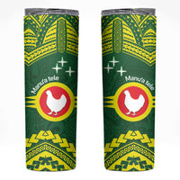 Manu'a Flag Day Skinny Tumbler Polynesian Pattern National Color Proud