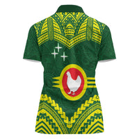 Manu'a Flag Day Women Polo Shirt Polynesian Pattern National Color Proud