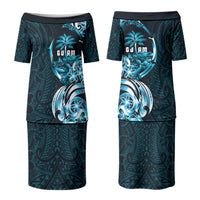 Asut Guam Chamorro Couples Matching Puletasi and Hawaiian Shirt Guahan Seal Tattoo LT14 - Polynesian Pride