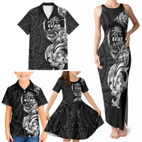 Attelong Guam Chamorro Family Matching Tank Maxi Dress and Hawaiian Shirt Guahan Seal Tattoo LT14 - Polynesian Pride