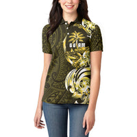 Amariyu Guam Chamorro Women Polo Shirt Guahan Seal Tattoo LT14 - Polynesian Pride
