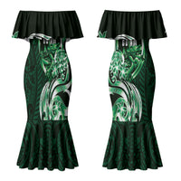 Betde Guam Chamorro Couples Matching Mermaid Dress and Long Sleeve Button Shirt Guahan Seal Tattoo LT14 - Polynesian Pride