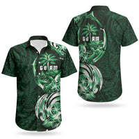 Betde Guam Chamorro Couples Matching Tank Maxi Dress and Hawaiian Shirt Guahan Seal Tattoo LT14 - Polynesian Pride