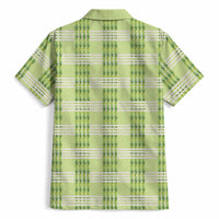 Aloha Hawaii Pakalana Pikake Lei Hawaiian Shirt Palaka Inspired Hawaiian-plaid Pastel Green