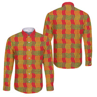 Aloha Hawaii Ilima Maile Lei Family Matching Summer Maxi Dress and Hawaiian Shirt Palaka Inspired Hawaiian-plaid Red
