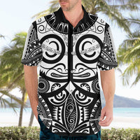 Marquesas Islands Hawaiian Shirt Marquesan Tattoo Black White Color - Polynesian Pride