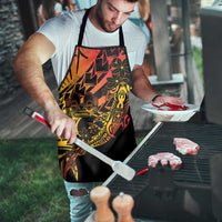 Gradient Marquesas Islands Apron Marquesan Matatiki Hammerhead Shark Patutiki - Polynesian Pride