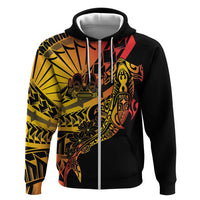 Gradient Marquesas Islands Hoodie Marquesan Matatiki Hammerhead Shark Patutiki - Polynesian Pride