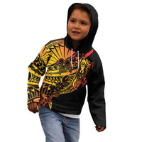 Gradient Marquesas Islands Kid Hoodie Marquesan Matatiki Hammerhead Shark Patutiki LT14 - Polynesian Pride