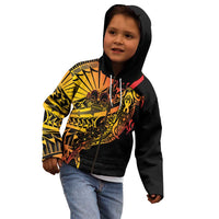 Gradient Marquesas Islands Kid Hoodie Marquesan Matatiki Hammerhead Shark Patutiki LT14 - Polynesian Pride
