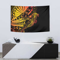 Gradient Marquesas Islands Tapestry Marquesan Matatiki Hammerhead Shark Patutiki - Polynesian Pride