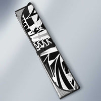 Black White Marquesas Islands Auto Sun Shade Marquesan Matatiki Hammerhead Shark Patutiki - Polynesian Pride