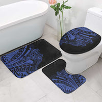 Blue Marquesas Islands Bathroom Set Marquesan Matatiki Hammerhead Shark Patutiki - Polynesian Pride