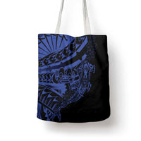 Blue Marquesas Islands Tote Bag Marquesan Matatiki Hammerhead Shark Patutiki - Polynesian Pride