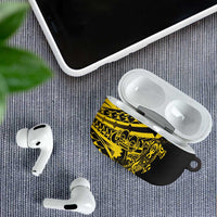 Yellow Marquesas Islands AirPods Case Marquesan Matatiki Hammerhead Shark Patutiki LT14 - Polynesian Pride