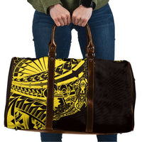 Yellow Marquesas Islands Travel Bag Marquesan Matatiki Hammerhead Shark Patutiki - Polynesian Pride