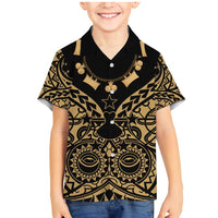 Austral Islands Family Matching Mermaid Dress and Hawaiian Shirt Tuhaa Pae Penu Stars Necklace Gold - Polynesian Pride