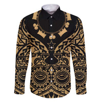 Austral Islands Family Matching Summer Maxi Dress and Hawaiian Shirt Tuhaa Pae Penu Stars Necklace Gold - Polynesian Pride