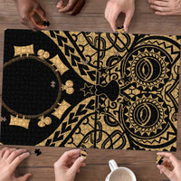 Austral Islands Puzzle Tuhaa Pae Penu Stars Necklace Gold - Polynesian Pride