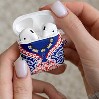 Austral Islands AirPods Case Tuhaa Pae Penu Stars Necklace Red LT14 - Polynesian Pride