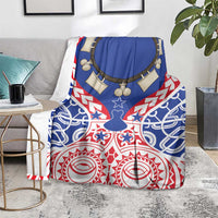 Austral Islands Blanket Tuhaa Pae Penu Stars Necklace Red - Polynesian Pride