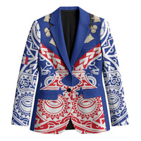 Austral Islands Blazer Tuhaa Pae Penu Stars Necklace Red - Polynesian Pride