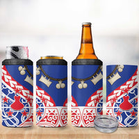 Austral Islands 4 in 1 Can Cooler Tumbler Tuhaa Pae Penu Stars Necklace Red - Polynesian Pride