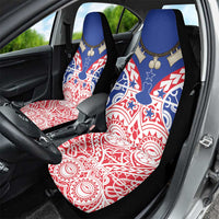 Austral Islands Car Seat Cover Tuhaa Pae Penu Stars Necklace Red - Polynesian Pride