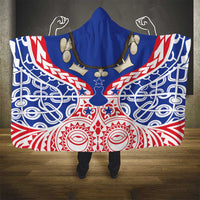 Austral Islands Hooded Blanket Tuhaa Pae Penu Stars Necklace Red - Polynesian Pride