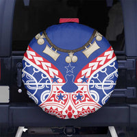 Austral Islands Spare Tire Cover Tuhaa Pae Penu Stars Necklace Red - Polynesian Pride