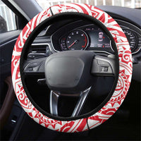 Austral Islands Steering Wheel Cover Tuhaa Pae Penu Stars Necklace Red LT14 - Polynesian Pride